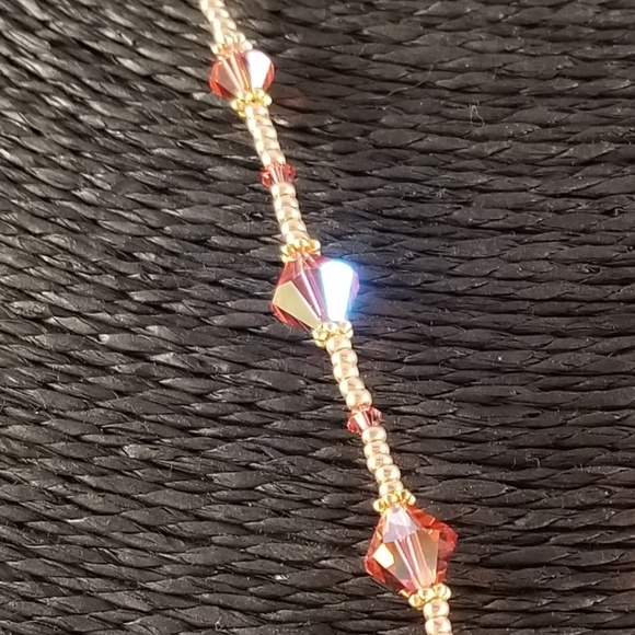 Lampwork & AB Swarovski Crystal Statement Necklace - Picture 4 of 7